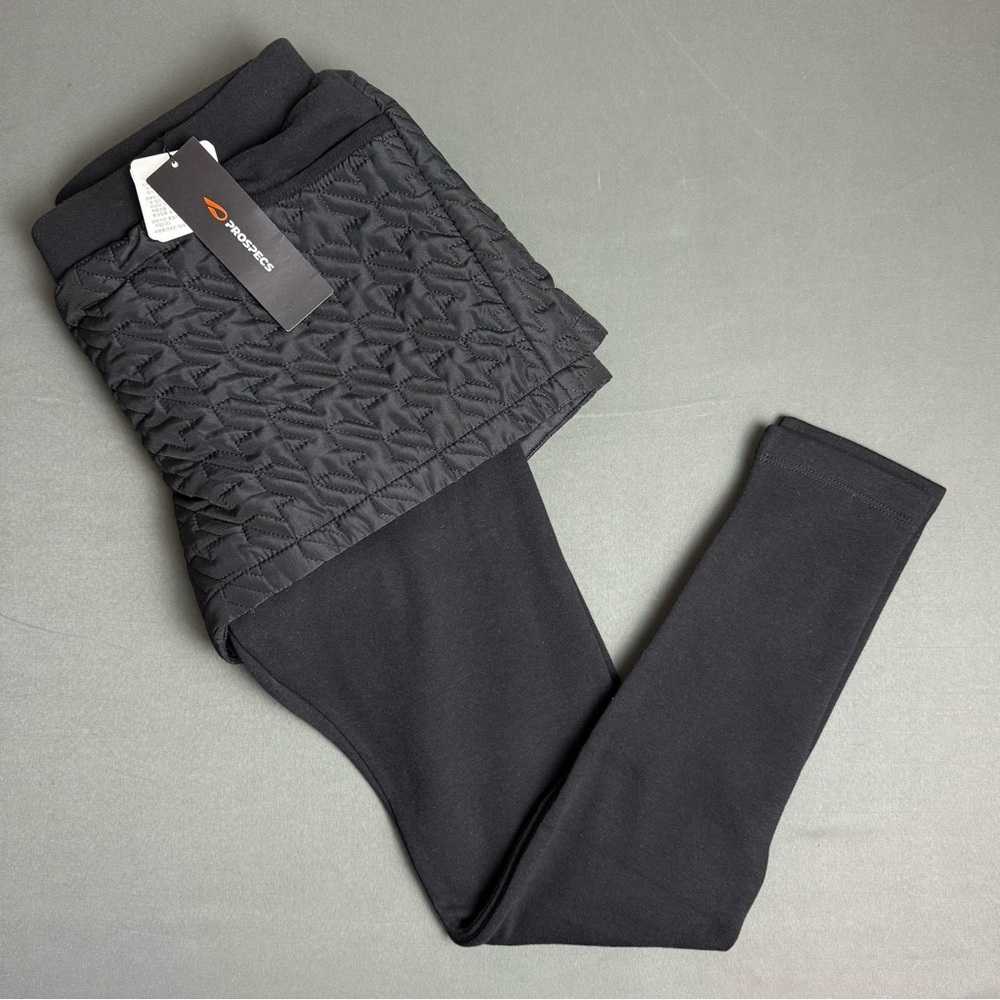 NWT Fleece lined leggings with attached shorts by ProSpecs  Size L